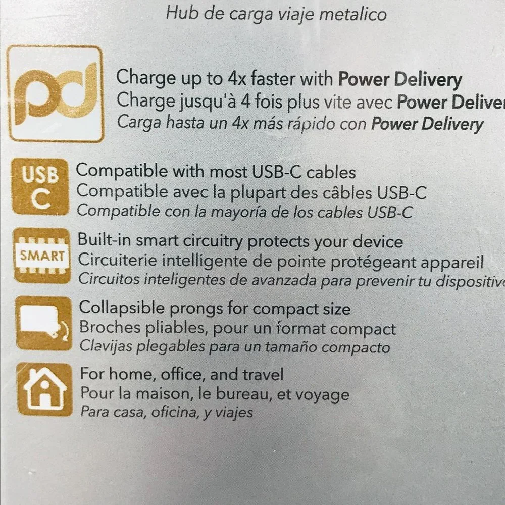 Qmadix Premium Home Charger Single Port Metal Travel Charger New In Package